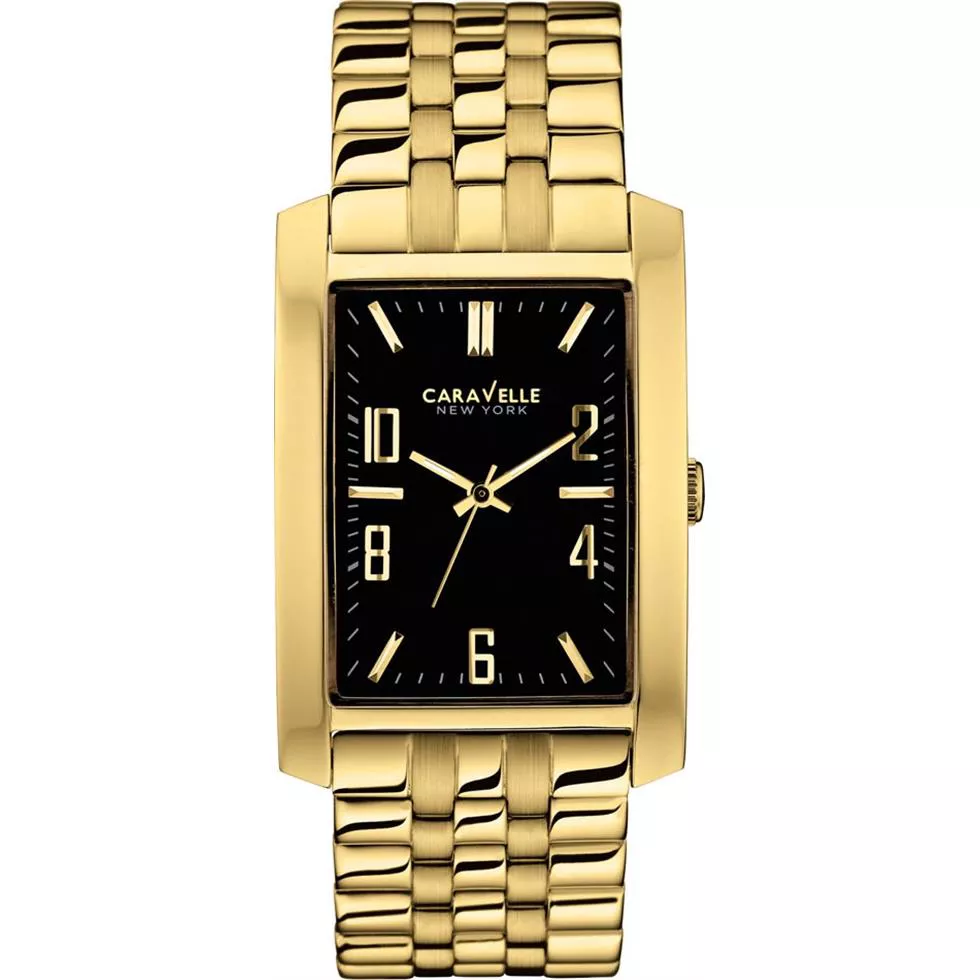 Bulova Caravelle Men's Gold Watch 44x30mm