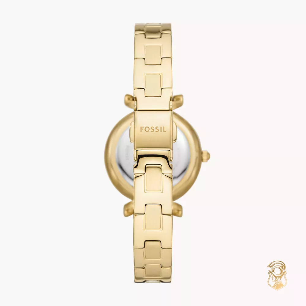 Carlie Three-Hand Gold-Tone Stainless Steel Watch 28mm