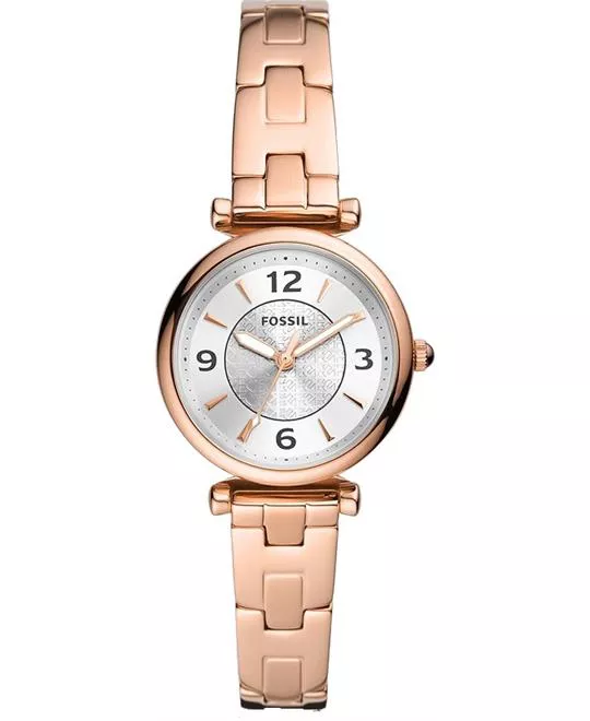 Carlie Three-Hand Rose Gold-Tone Stainless Steel Watch 28MM