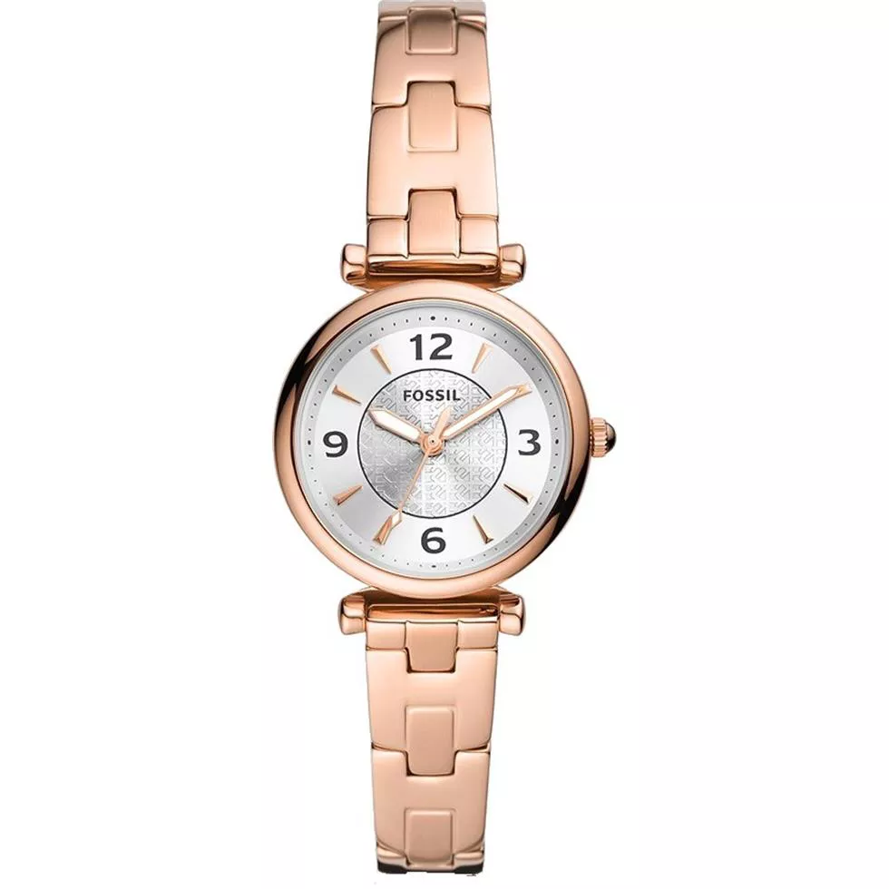 Carlie Three-Hand Rose Gold-Tone Stainless Steel Watch 28MM