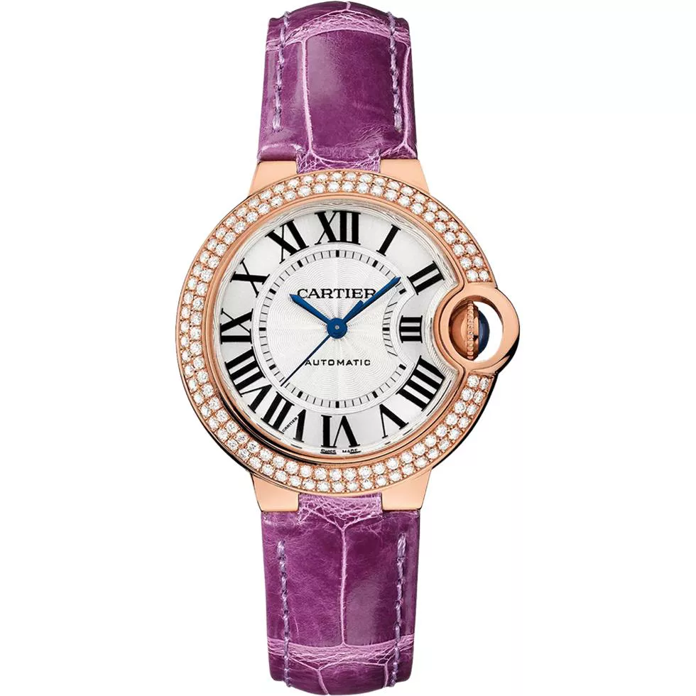 Cartier Ballon Bleu WJBB0051 Diamond Watch 33mm