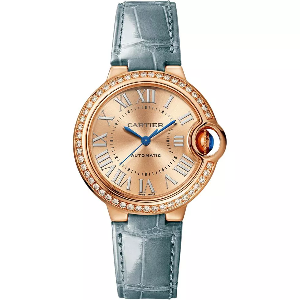 Cartier Ballon Bleu WJBB0076 Diamond Watch 33mm