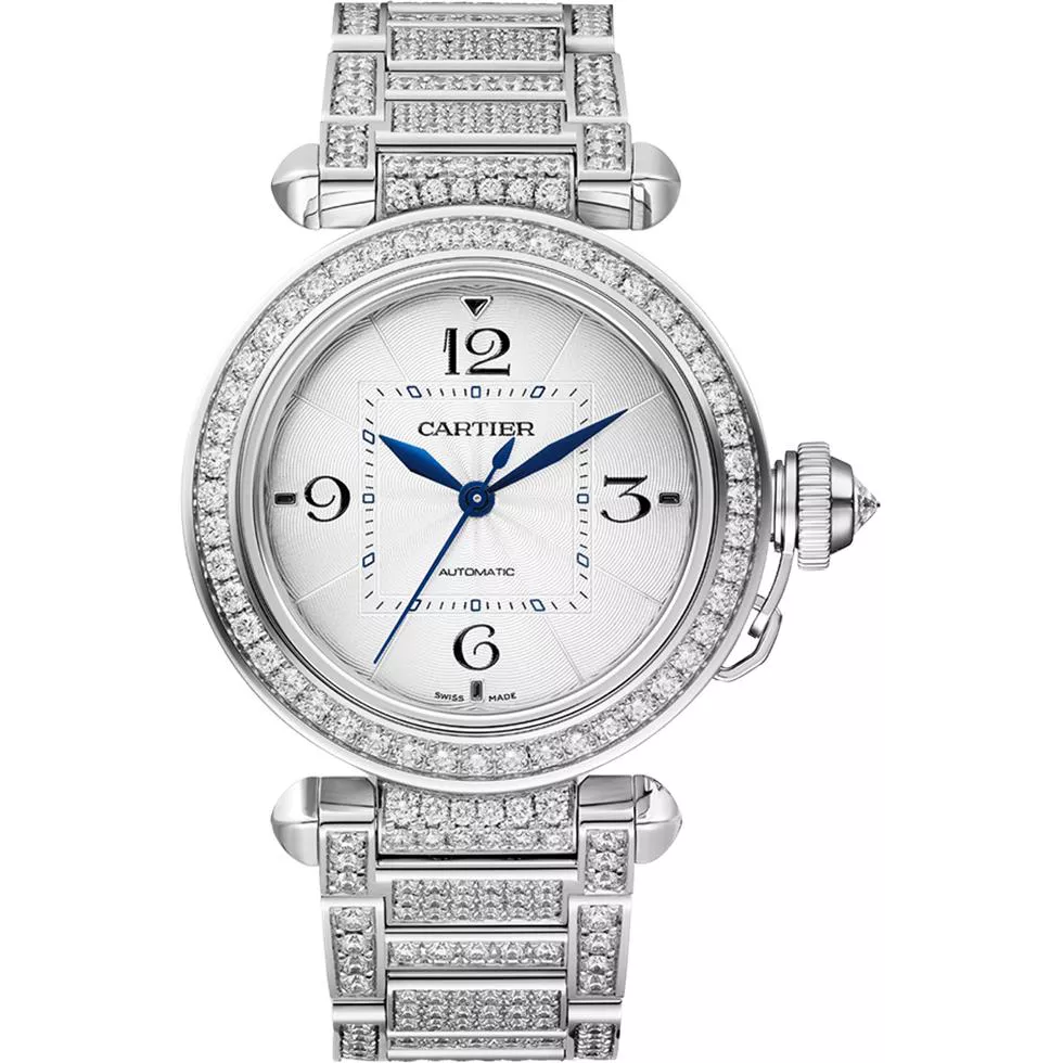 Cartier Pasha Diamond WJPA0014 Watch 35mm