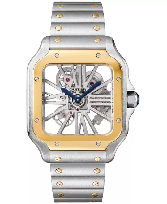 Cartier Santos de Cartier WHSA0019 Skeleton Watch 47.5 mm x 39.7 mm