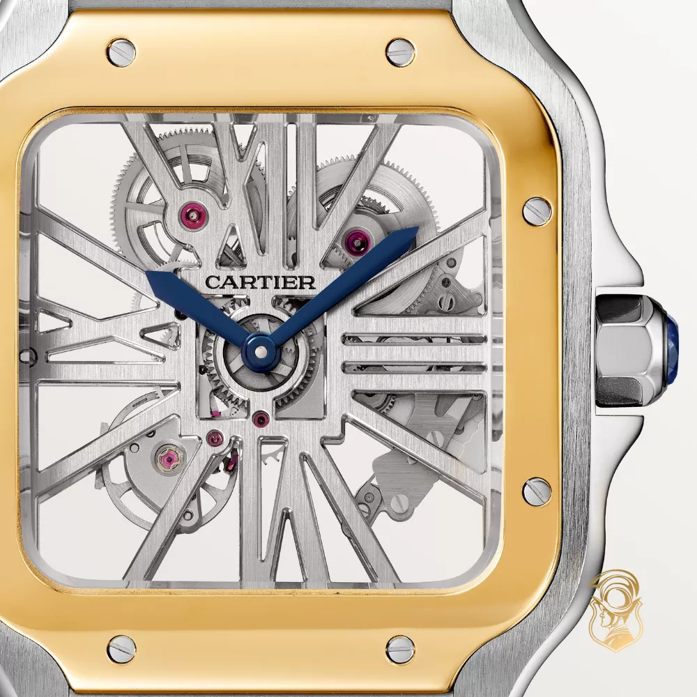 Cartier Santos de Cartier WHSA0019 Skeleton Watch 47.5 mm x 39.7 mm