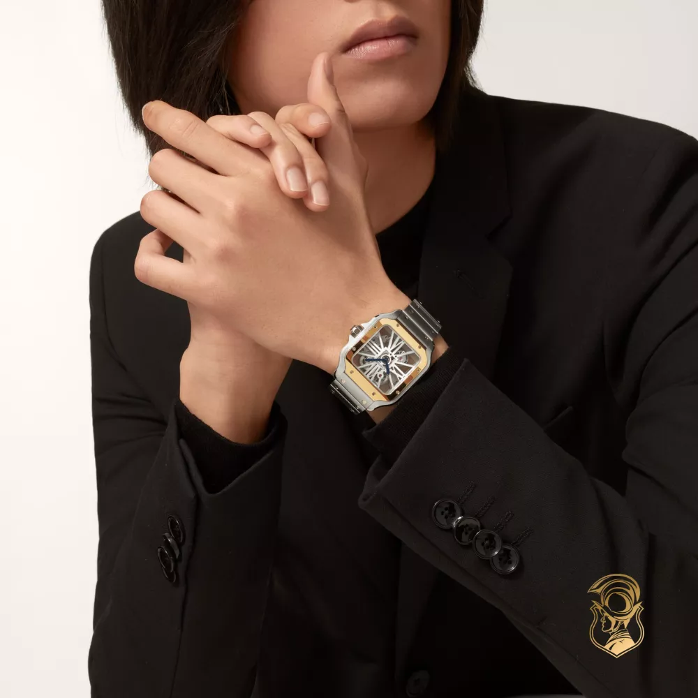 Cartier Santos de Cartier WHSA0019 Skeleton Watch 47.5 mm x 39.7 mm