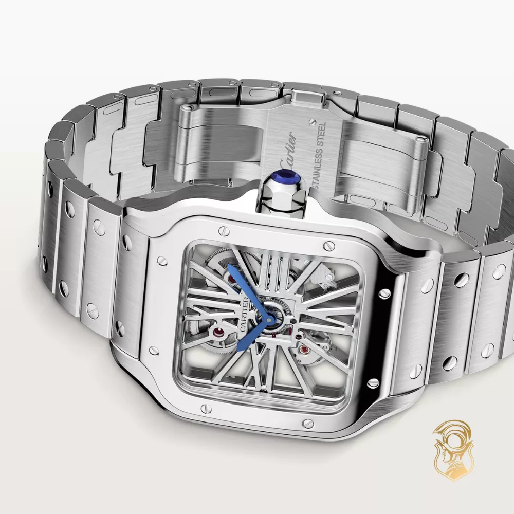 Cartier Santos de Cartier WHSA0015 Skeleton Watch 47.5 mm x 39.7 mm