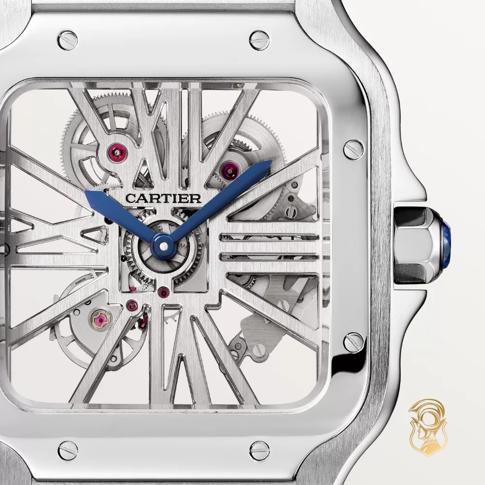 Cartier Santos de Cartier WHSA0015 Skeleton Watch 47.5 mm x 39.7 mm