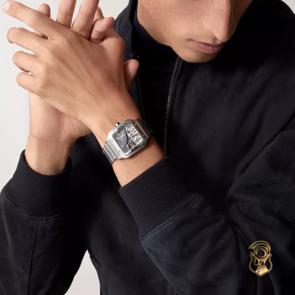 Cartier Santos de Cartier WHSA0015 Skeleton Watch 47.5 mm x 39.7 mm