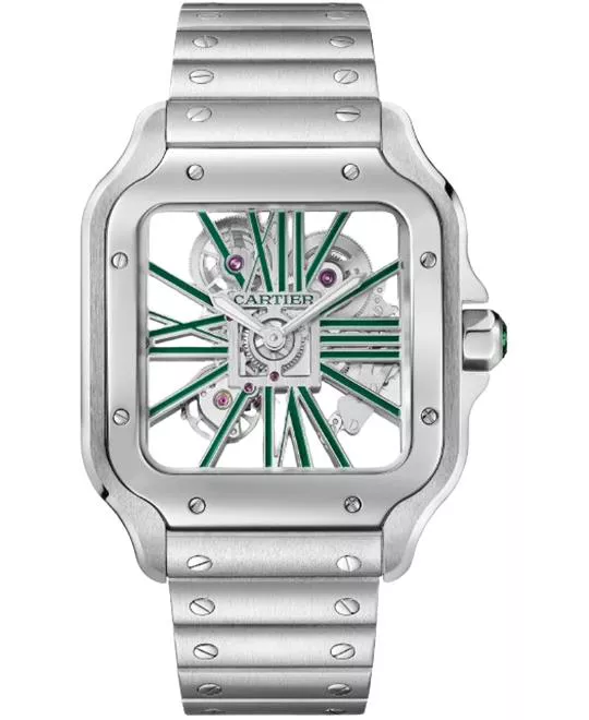 Cartier Santos de Cartier WHSA0028 Skeleton Watch 47.5 mm x 39.7 mm