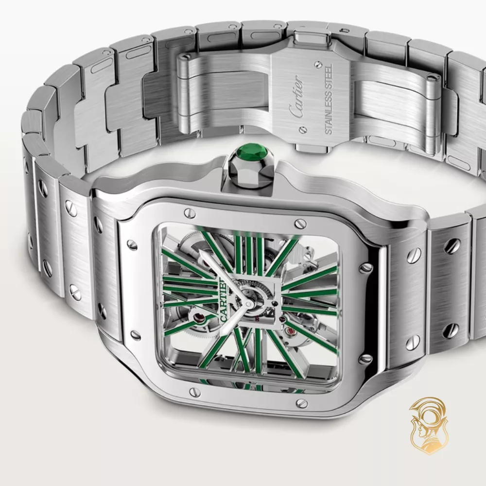 Cartier Santos de Cartier WHSA0028 Skeleton Watch 47.5 mm x 39.7 mm