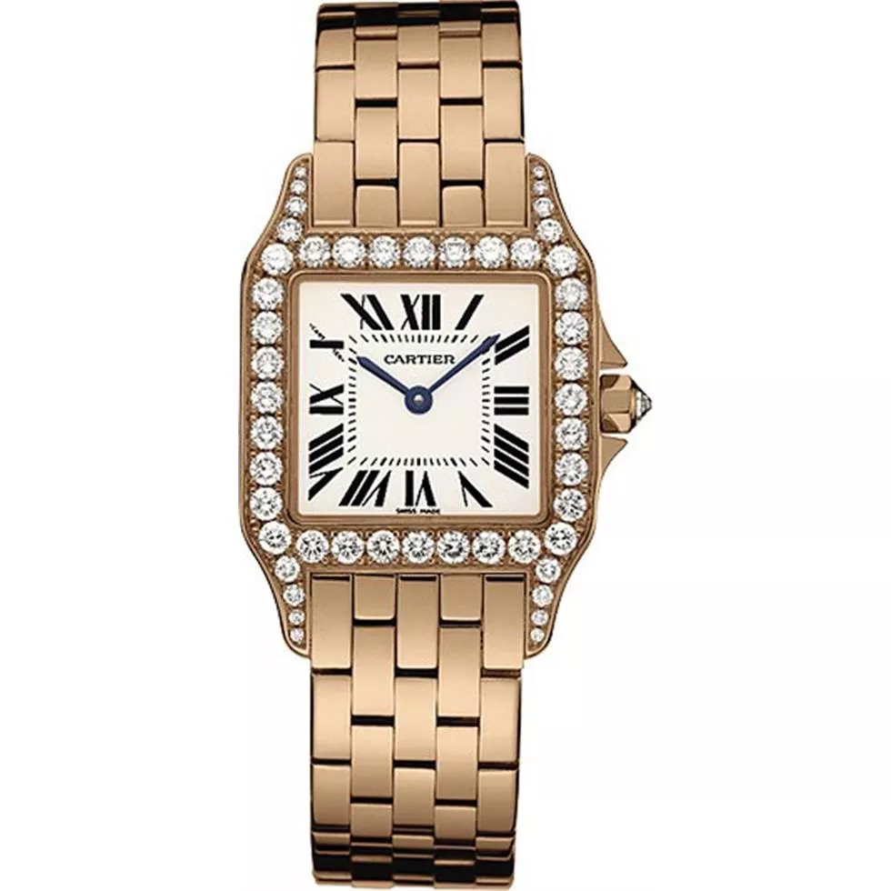 Cartier Santos Demoiselle WF9007Z8 Watch 36.8 X 28.2mm