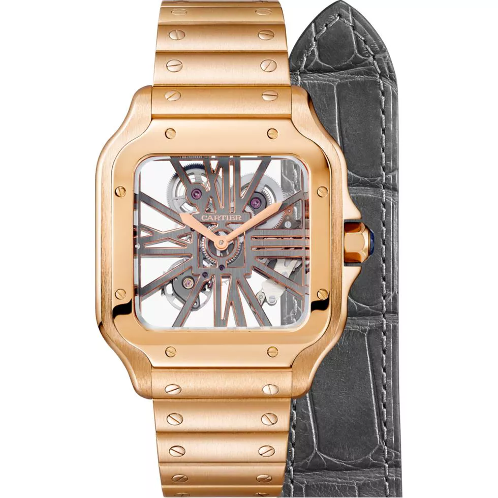 Cartier Santos De Cartier WHSA0008 Watch Set 39.8