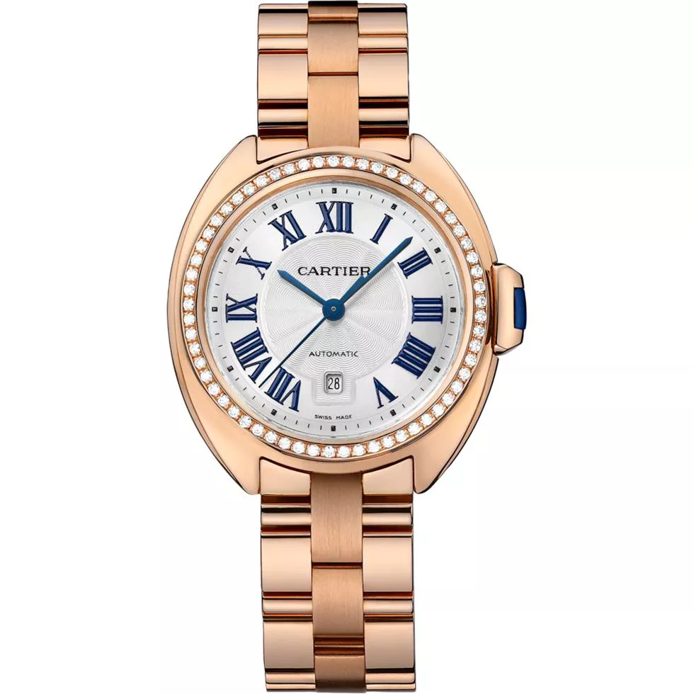 Cartier Clé De Cartier WJCL0046 Pink Diamonds Watch 31