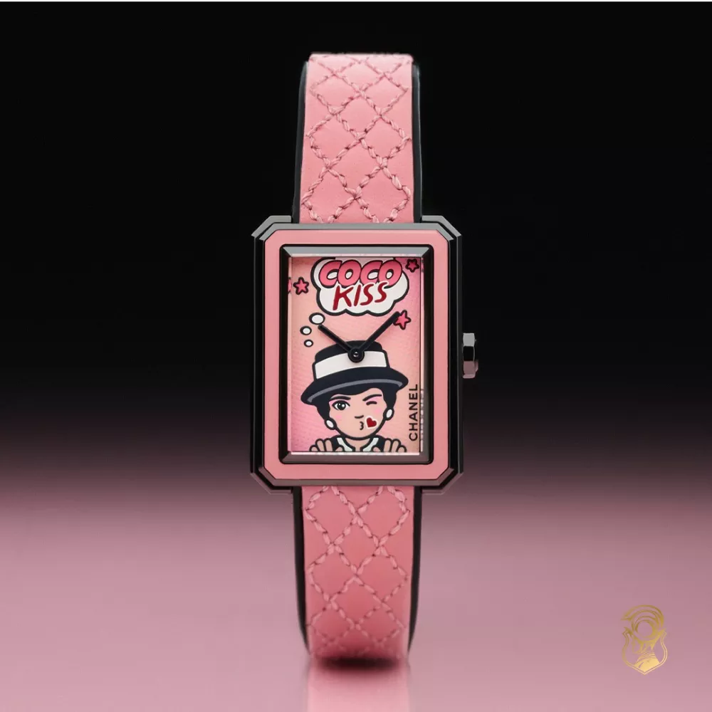 Chanel Boy·Friend Blush Watch 27.9 x 21.5 x 6.2 mm