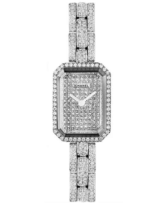 Chanel première H2437 Ladies Gold Diamonds 19.5 x 15