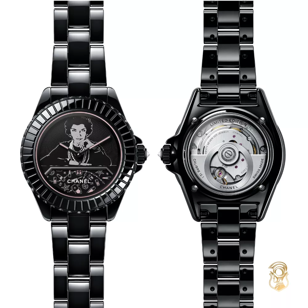 Chanel Mademoiselle j12 Blush Watch 38mm