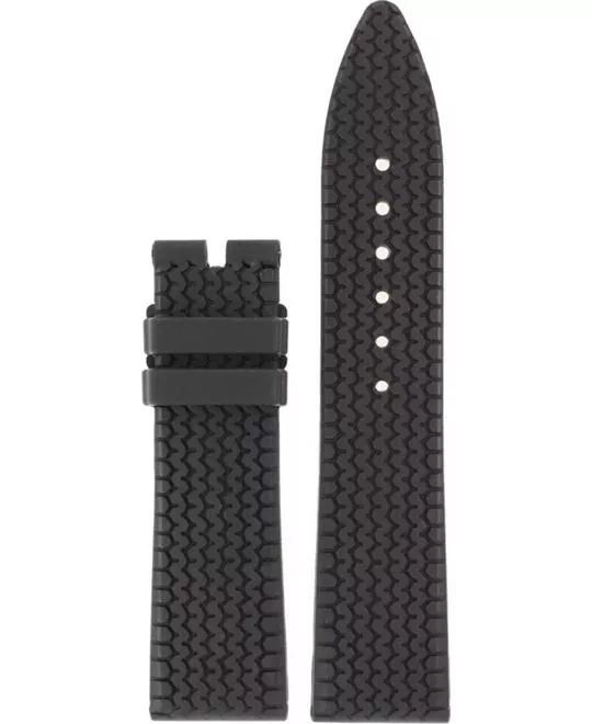 Chopard Black Rubber Strap 21mm 
