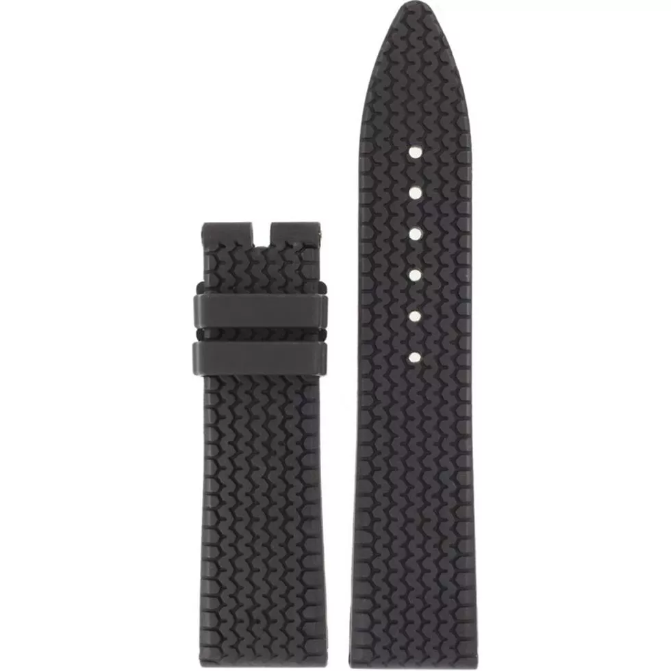Chopard Black Rubber Strap 21mm 