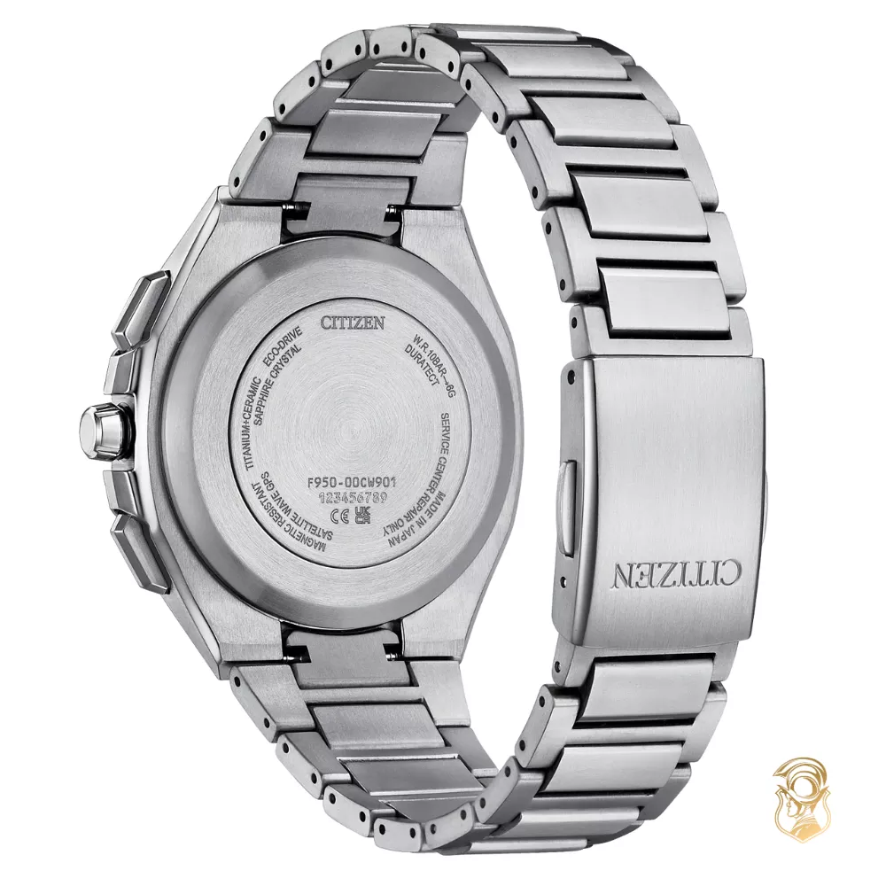 Citizen Attesa Gray Dial Super Titanium Bracelet Watch 44mm