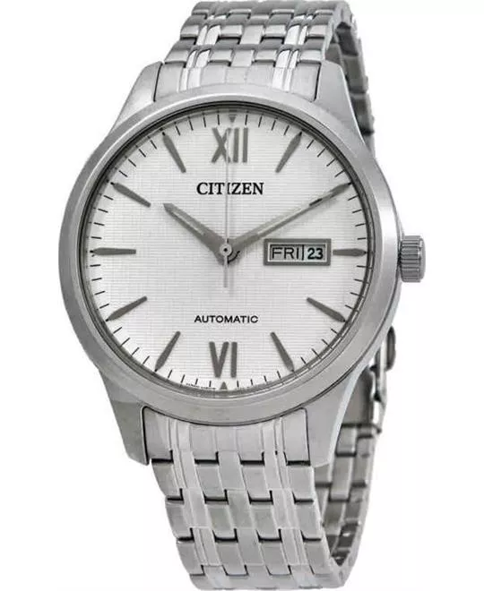 Citizen Automatic White Dial Watch 40mm