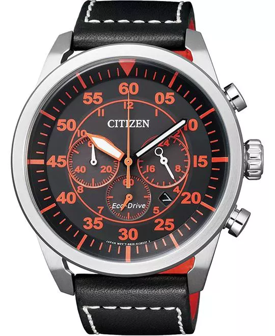 Citizen Aviator Men´s Black Watch 45mm