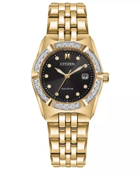 Citizen Corso Diamond Gold Tone Watch 28mm