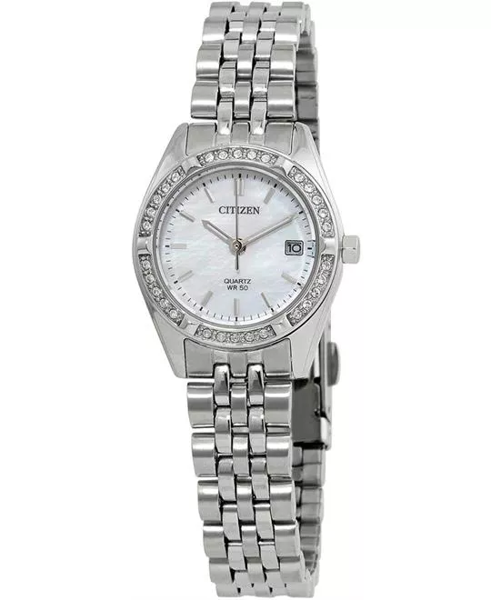 Citizen Crystal Mother of Pearl Dial Watch 26mm