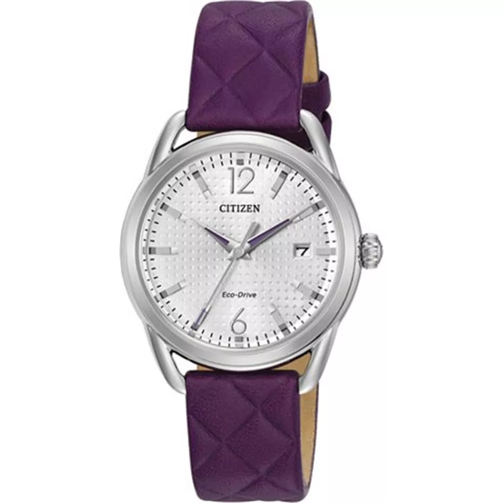 Citizen Drive Purple Quilted Watch 34mm