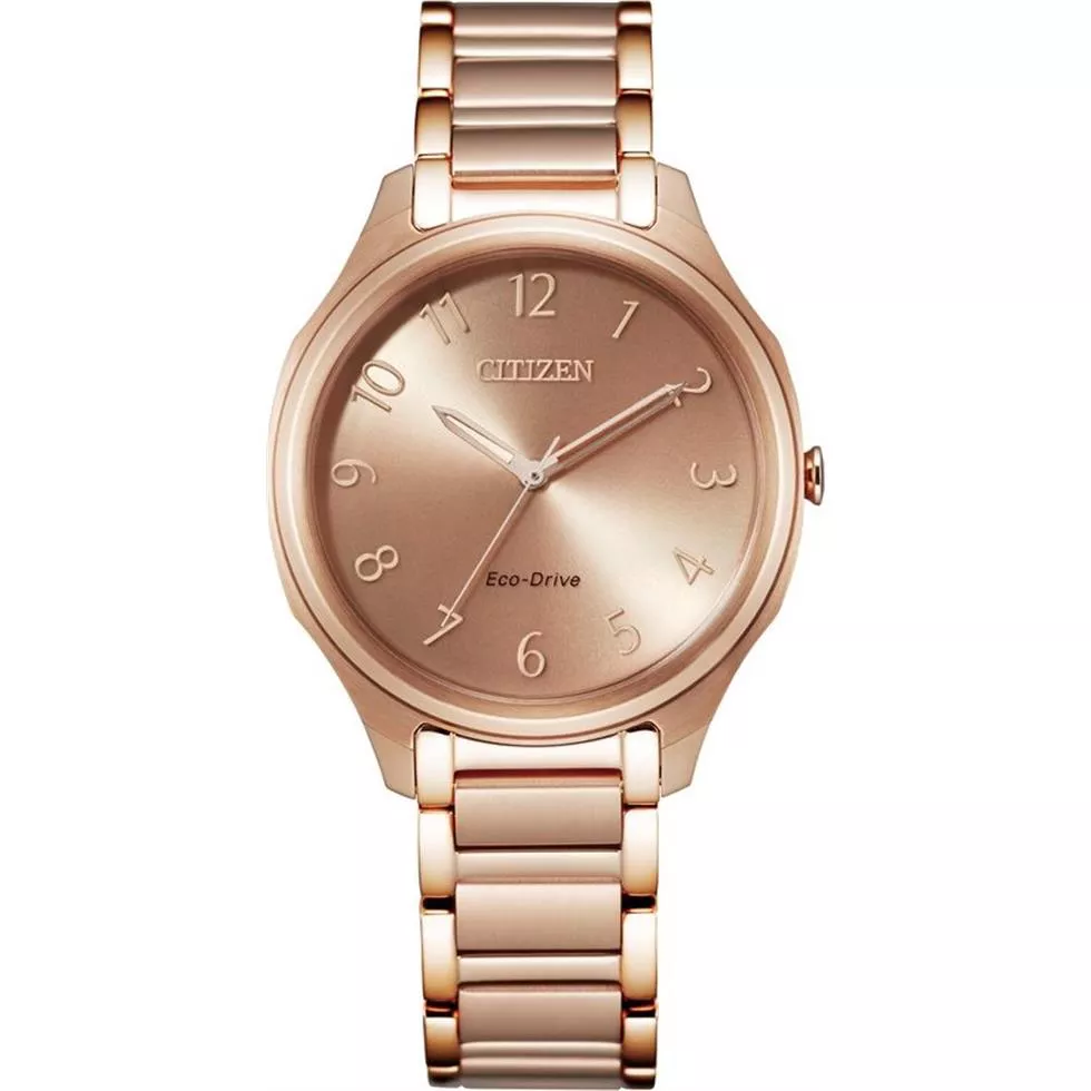 Citizen Drive Rose Gold Dial Watch 35mm