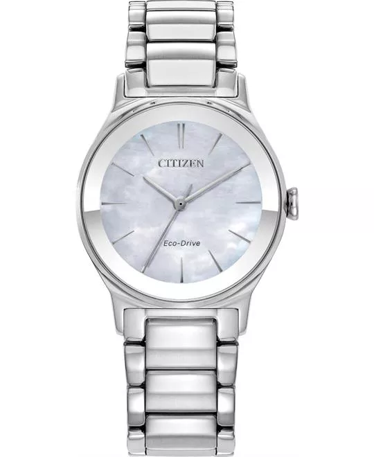Citizen Eco-Drive Axiom Silver Watch 28mm