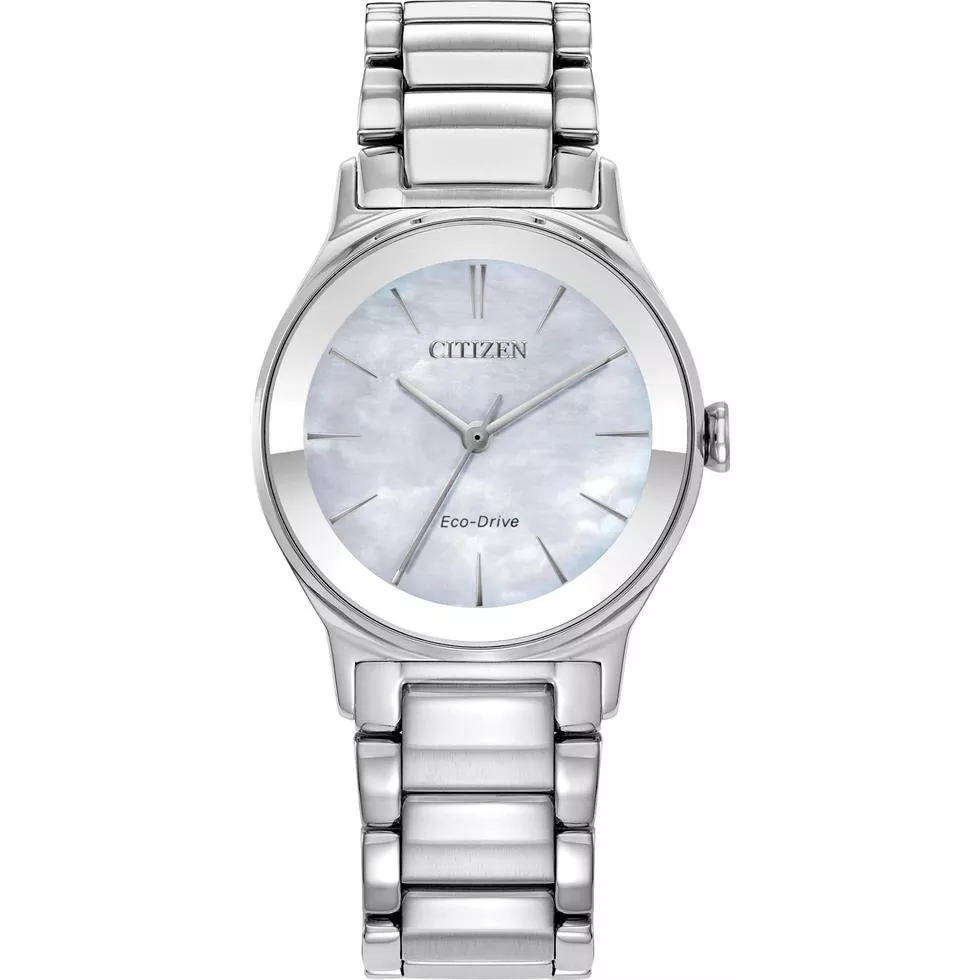 Citizen Eco-Drive Axiom Silver Watch 28mm