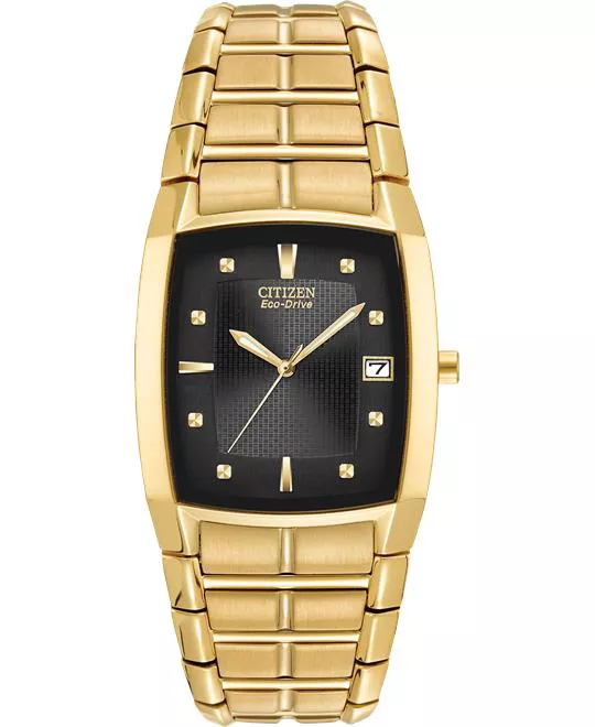 Citizen Paradigm Gold Rectangular Watch 31x33mm