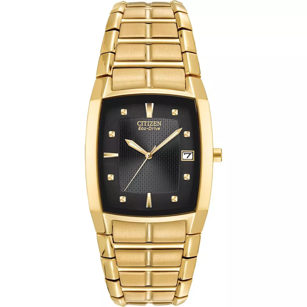 Citizen Paradigm Gold Rectangular Watch 31x33mm