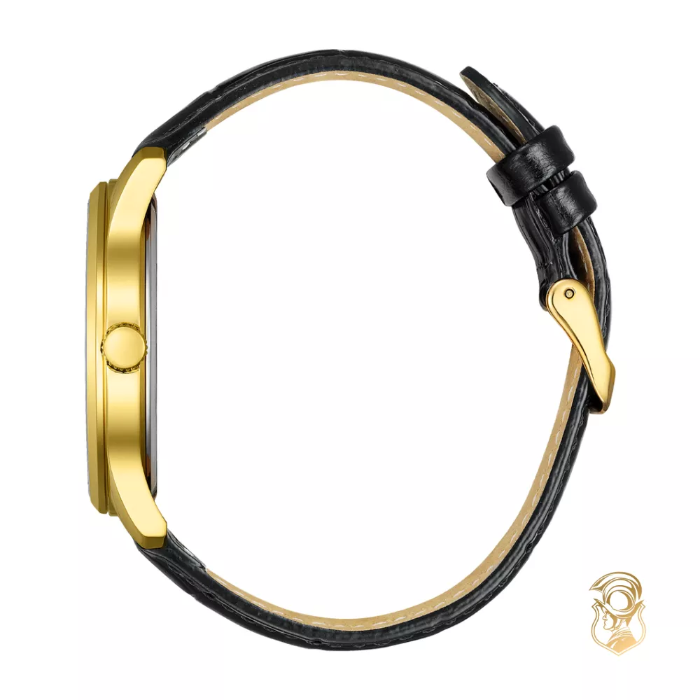 Citizen Gold Metal Black Dial Watch 42mm
