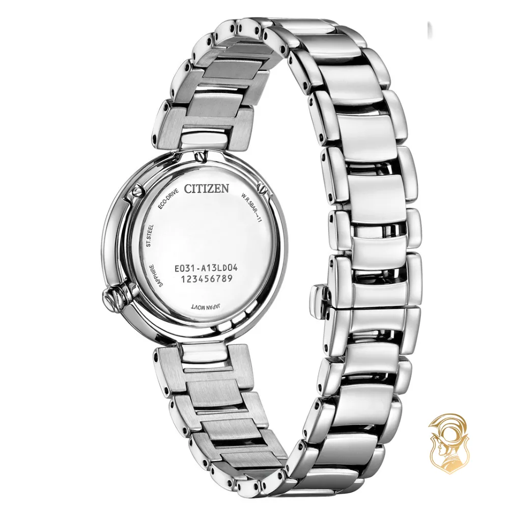 Citizen L Eco-Drive Diamond Mother of Pearl Blue Dial Watch 29.8mm