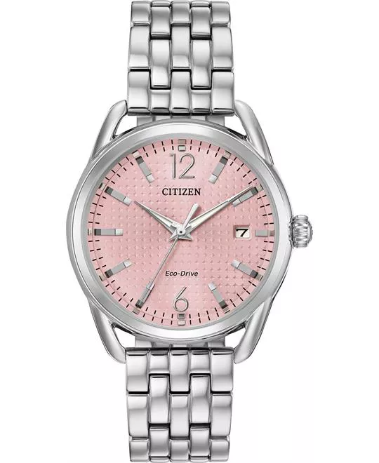 Citizen LTR Eco-Drive Light Pink Dial Watch 36mm
