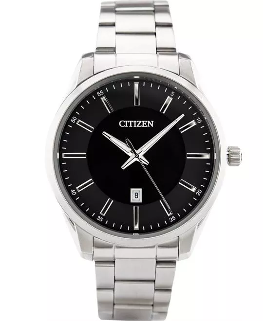 Citizen Men's Black Dial Stainless Steel Watch 42mm