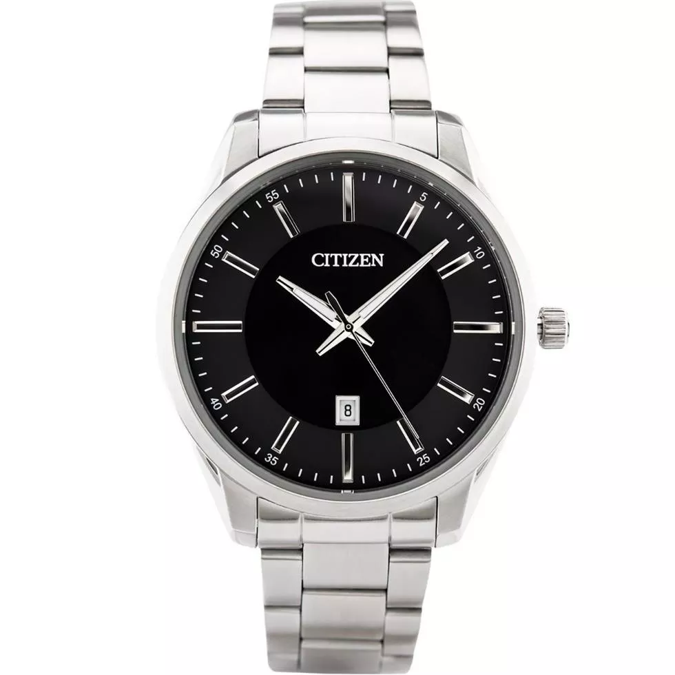 Citizen Men's Black Dial Stainless Steel Watch 42mm