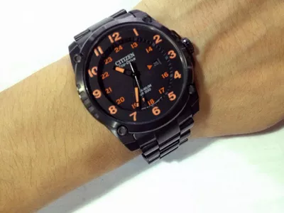 Citizen Titanium Men's Eco-Drive Shock-Proof Watch 43mm