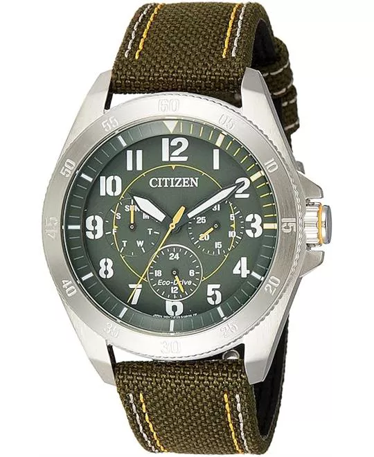 Citizen Men's Eco-DriveGreen Nylon Watch 44MM