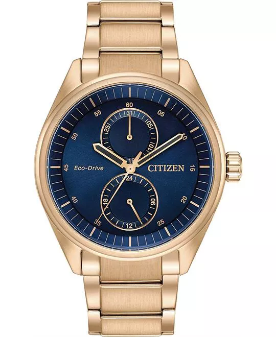 CITIZEN Paradex Blue Rose Gold Watch 43mm