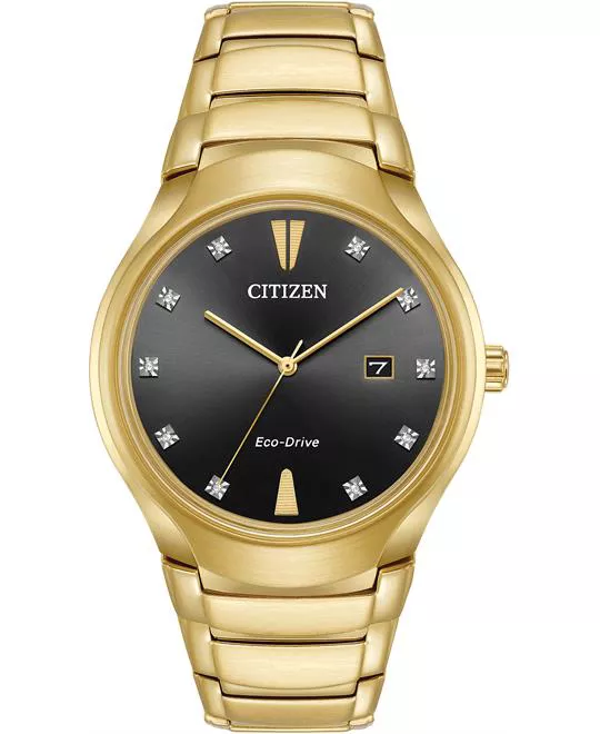 Citizen Paradigm Gold Tone Watch 