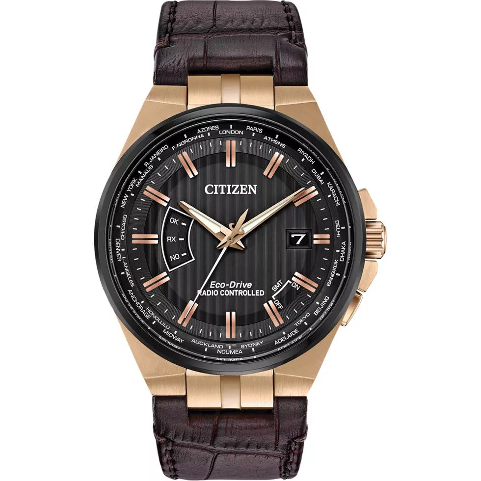 Citizen World Perpetual A-T Eco-Drive Watch 42mm