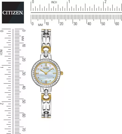 Citizen Silhouette Swarovski Watch 21mm