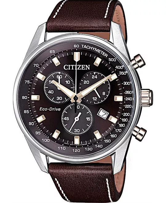 Citizen Silver Japanese Chronograph Watch 40mm