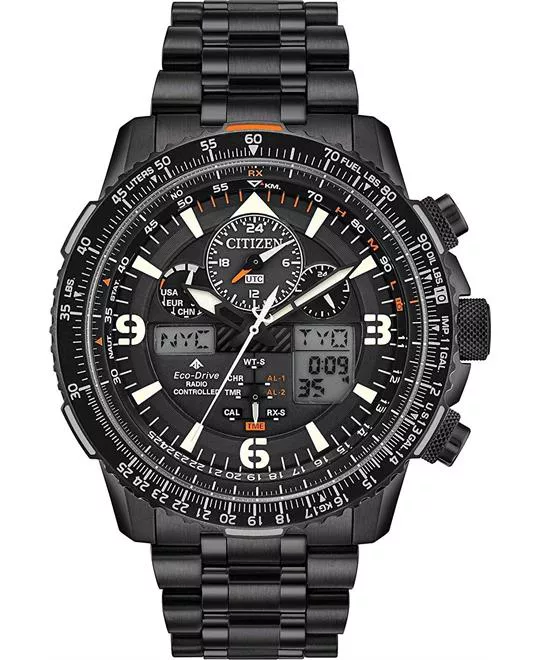 Citizen Skyhawk A-T Black Ion Watch 46mm