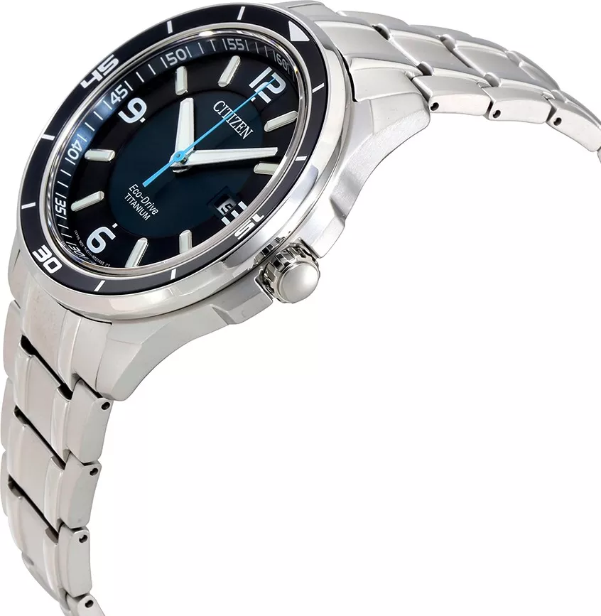 CITIZEN Brycen Ti+IP Blue Titanium Watch 42mm