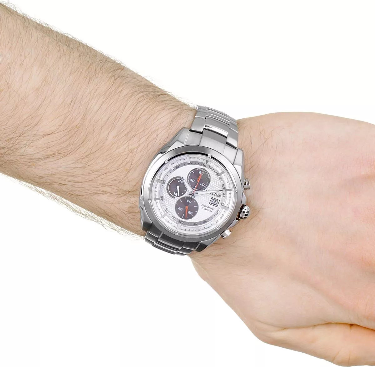 CITIZEN CHANDLER TI+IP Eco-Drive Metallic Watch 44mm