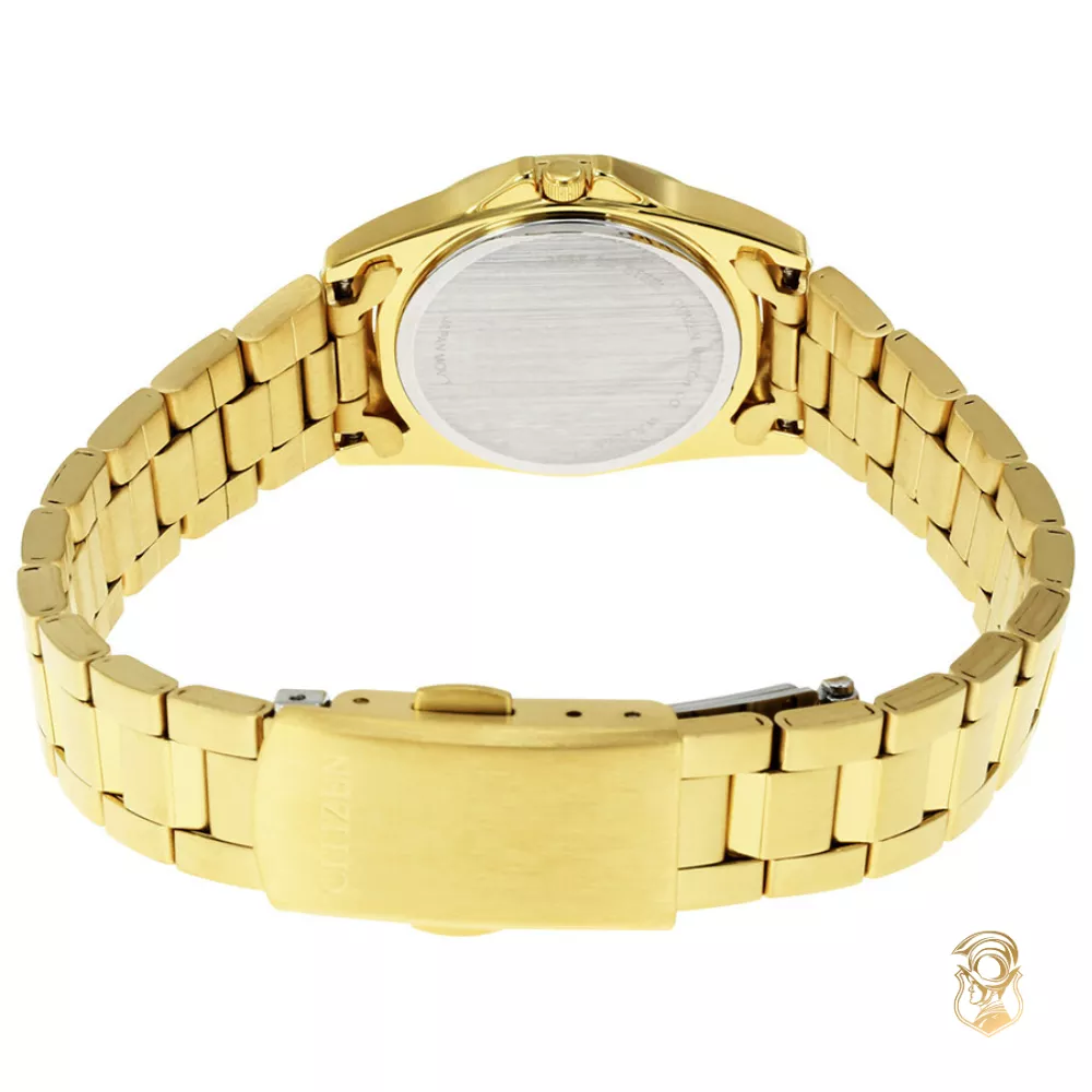 Citizen White Dial Gold-tone Watch 28mm